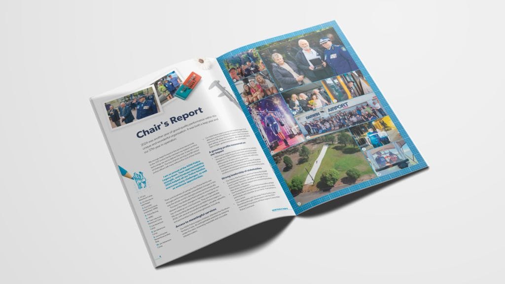 NSW Police Legacy Annual Report Design Fresco Creative Graphic Design