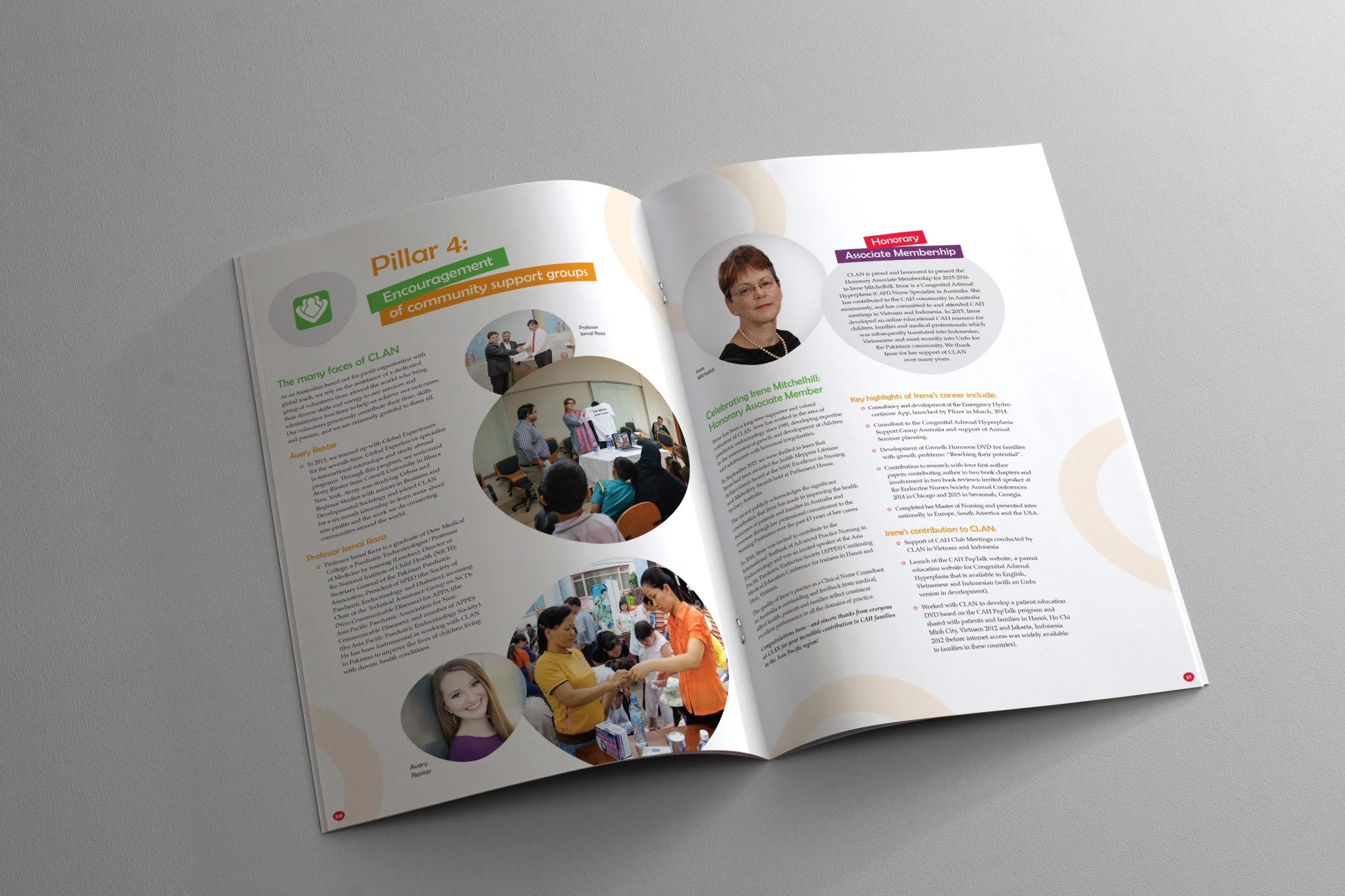 Caring and Living as Neighbours Annual Report Design