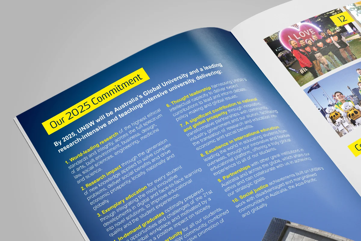 UNSW Annual Report Design 2016