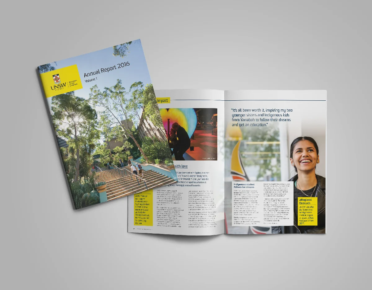UNSW Annual Report Design 2016