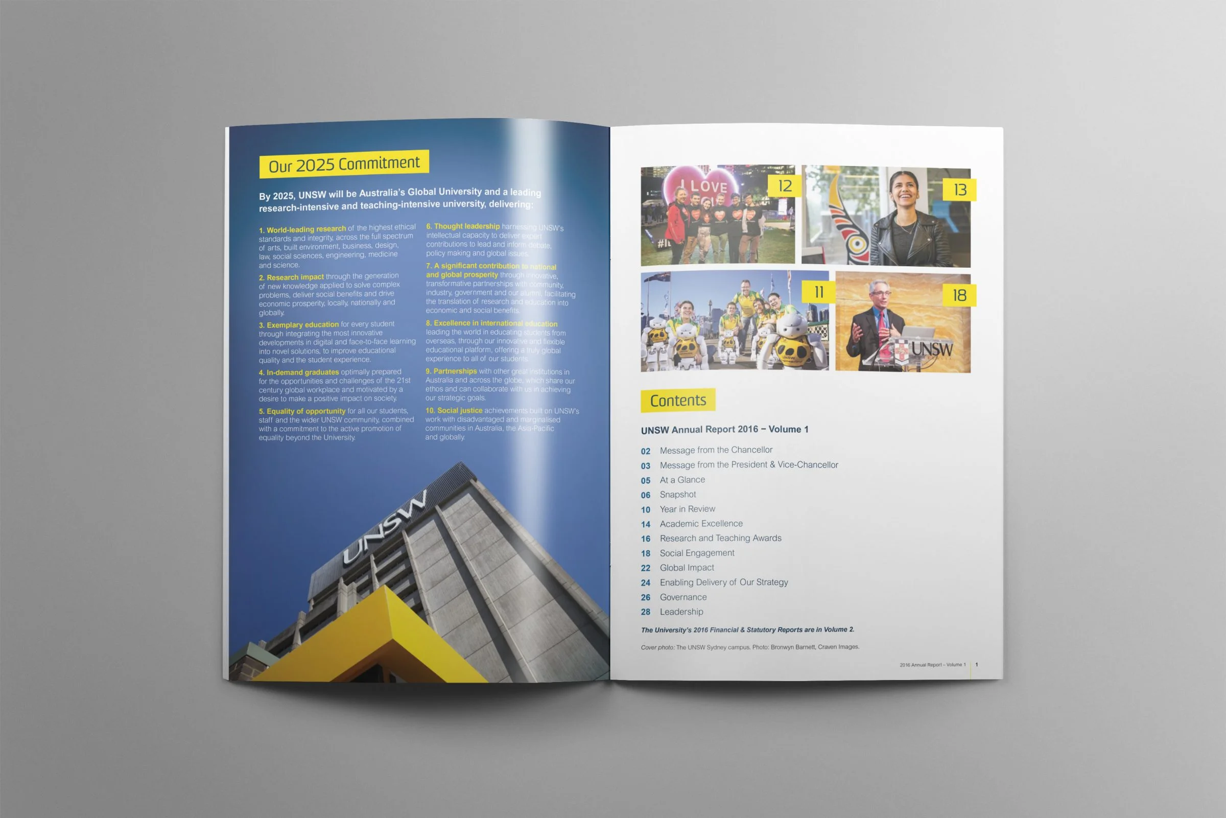 UNSW Annual Report Design 2016