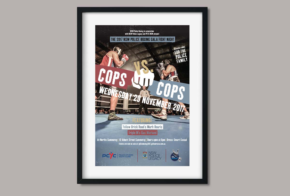 NSW Police Legacy Police Boxing Poster 2017