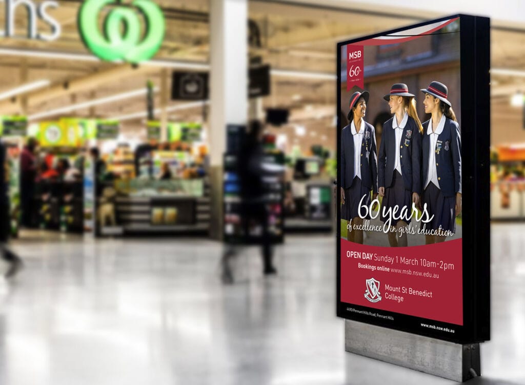 Mount St Benedict College - Advertising - Shopping Centre