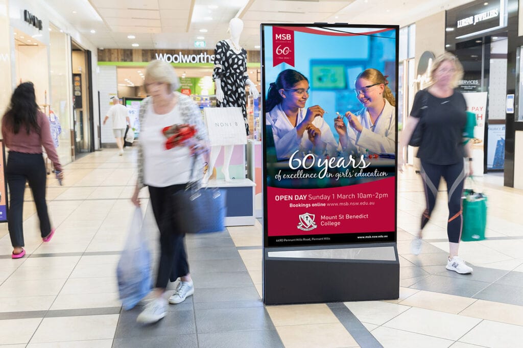 Mount St Benedict College - Advertising - Shopping Centre