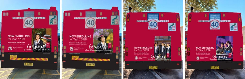 Mount St Benedict College Bus Advertising