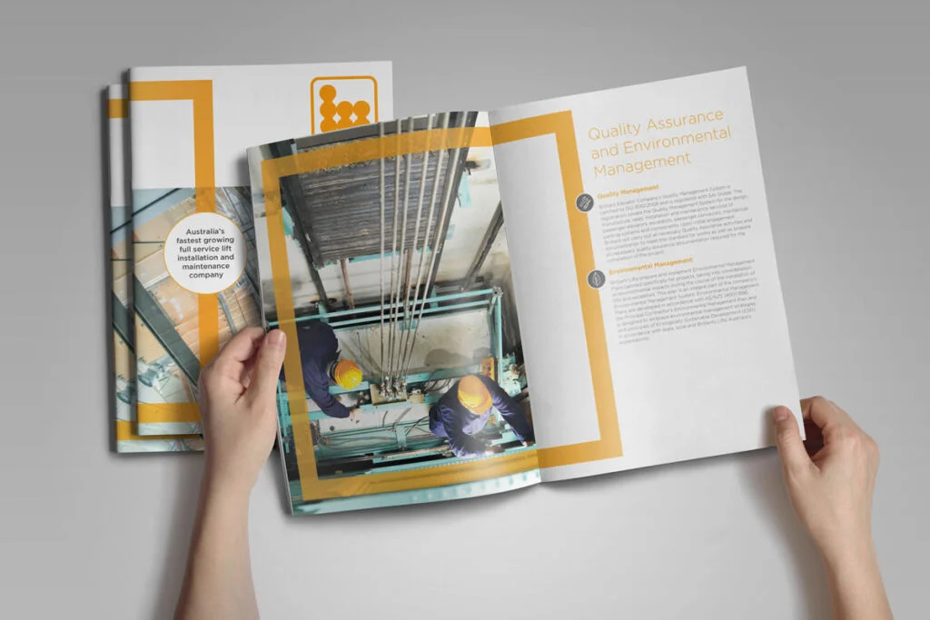 Brilliant Lifts Brochure - brochure design Sydney