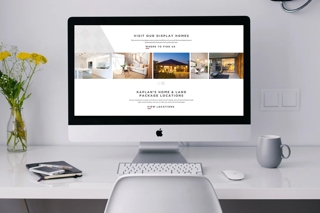 Kaplan Homes Website Refresh Home Page