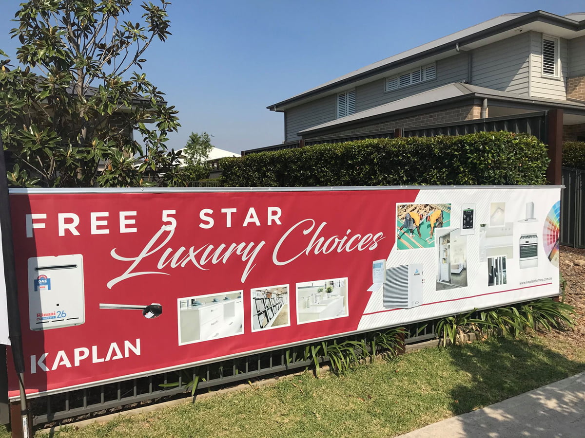 Kaplan Homes 5 Star Luxury Upgrade Banner