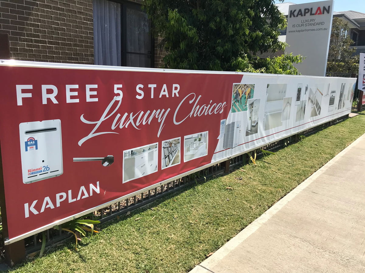 Kaplan Homes 5 Star Luxury Upgrade Banner