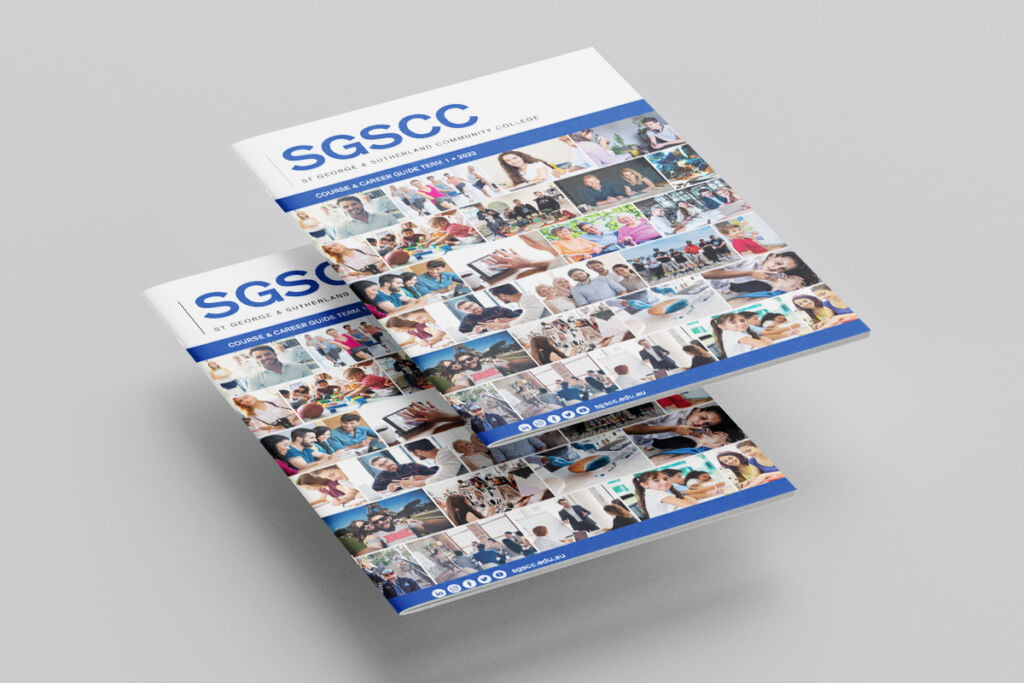 St George & Sutherland Community College Course Brochure Graphic Design Services by Fresco Creative