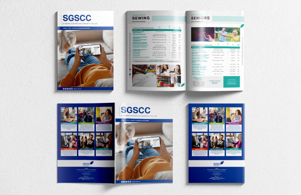 SGSCC Course Brochure Graphic Design Services by Fresco Creative
