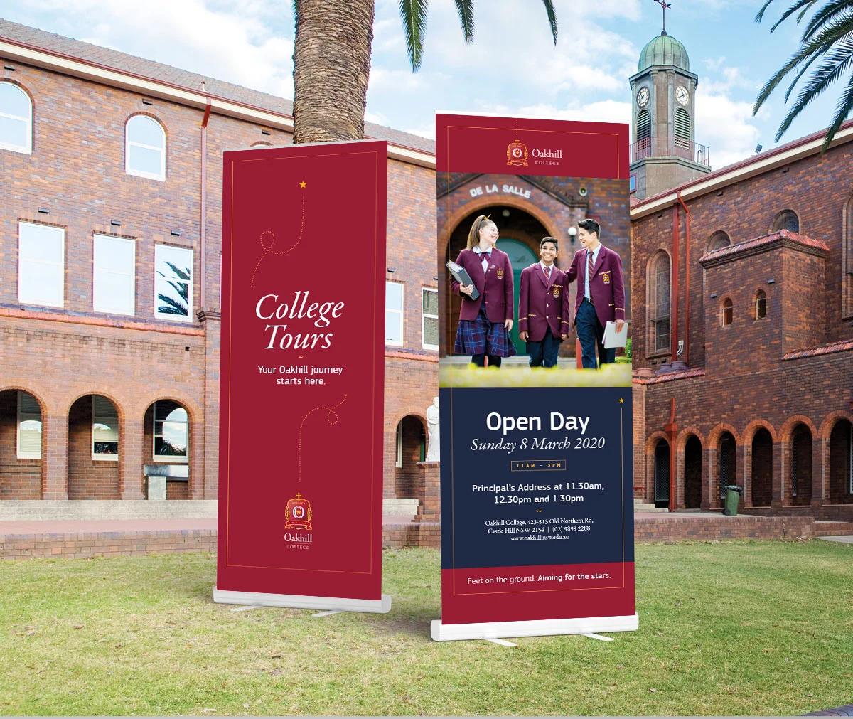 Oakhill College Pullup Banner Design