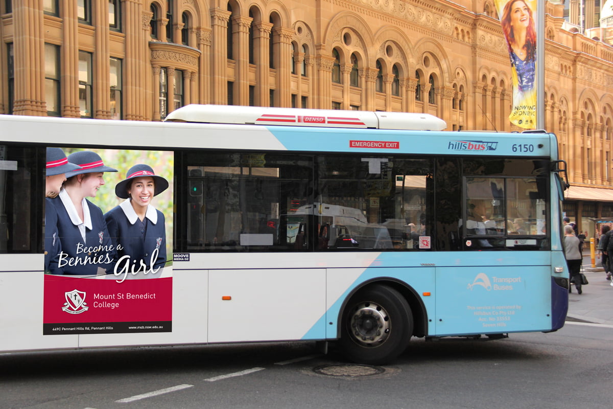 Mount St Benedict College Bus Advertising