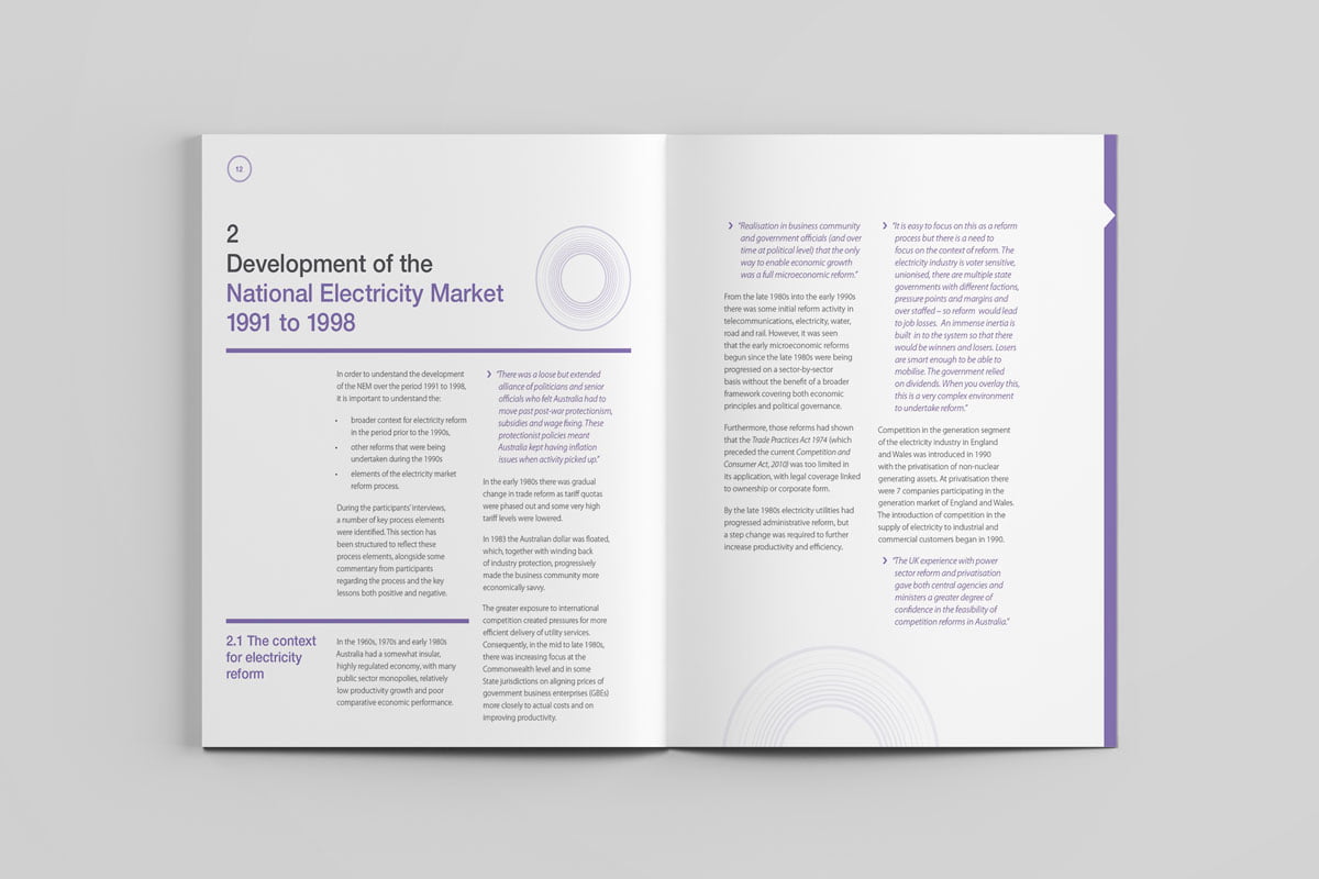 National Electricity Market - Australian Energy Market Commission - Brochure Design - KPMG