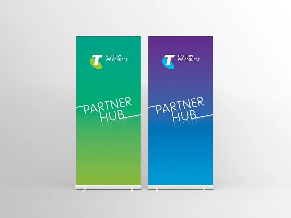 Telstra - Partner Hub - Pullup Banners