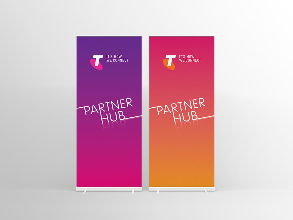 Telstra - Partner Hub - Pullup Banners