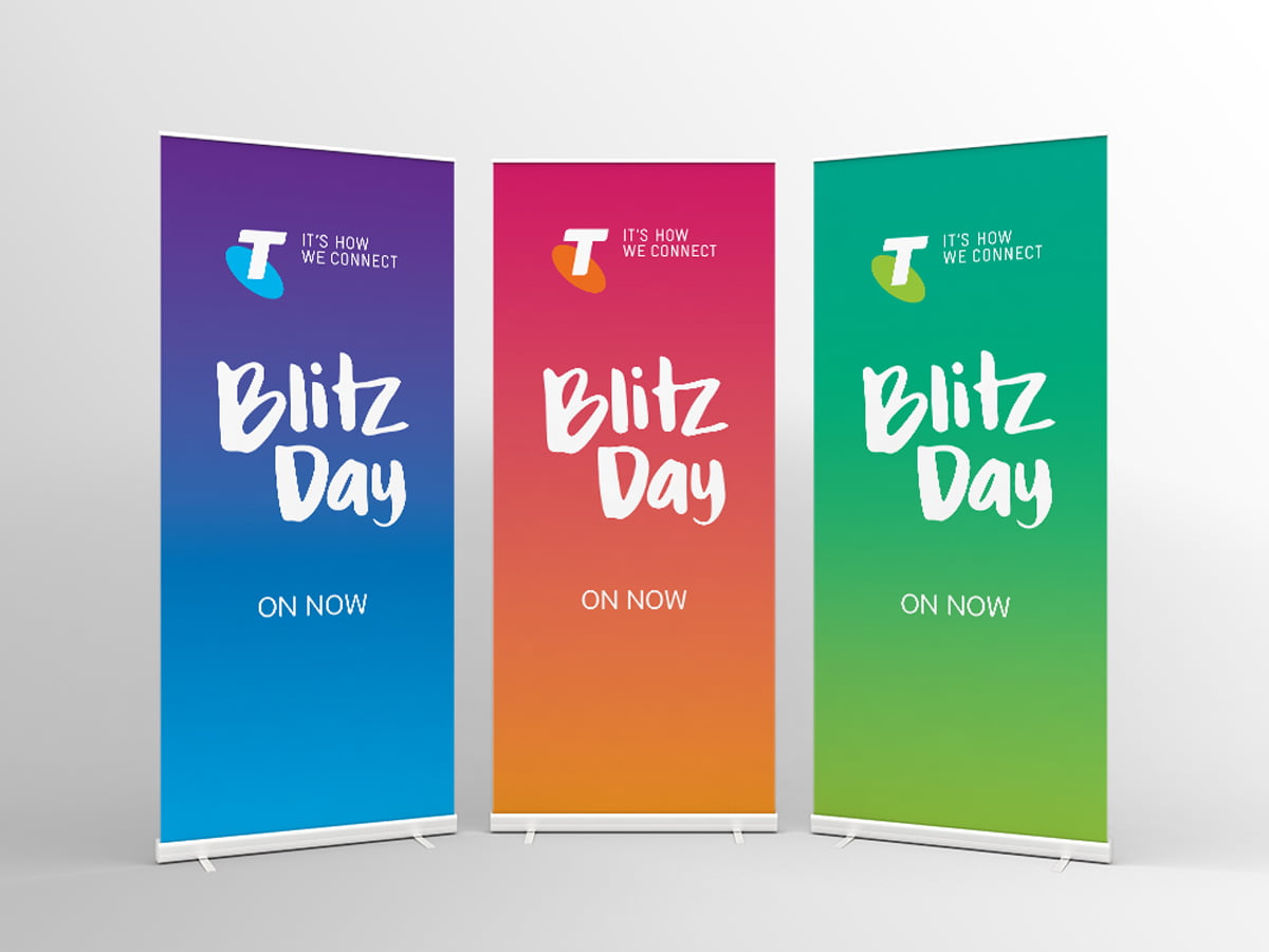 Telstra - Blitz Day - Pullup Banners