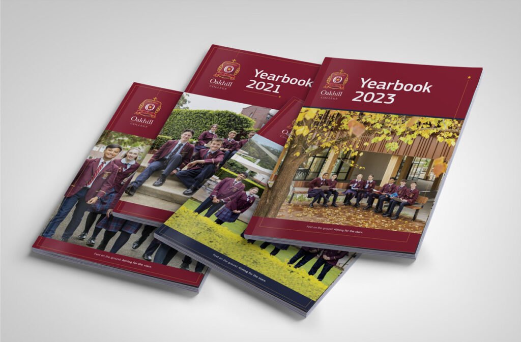 Oakhill College Yearbook over the years