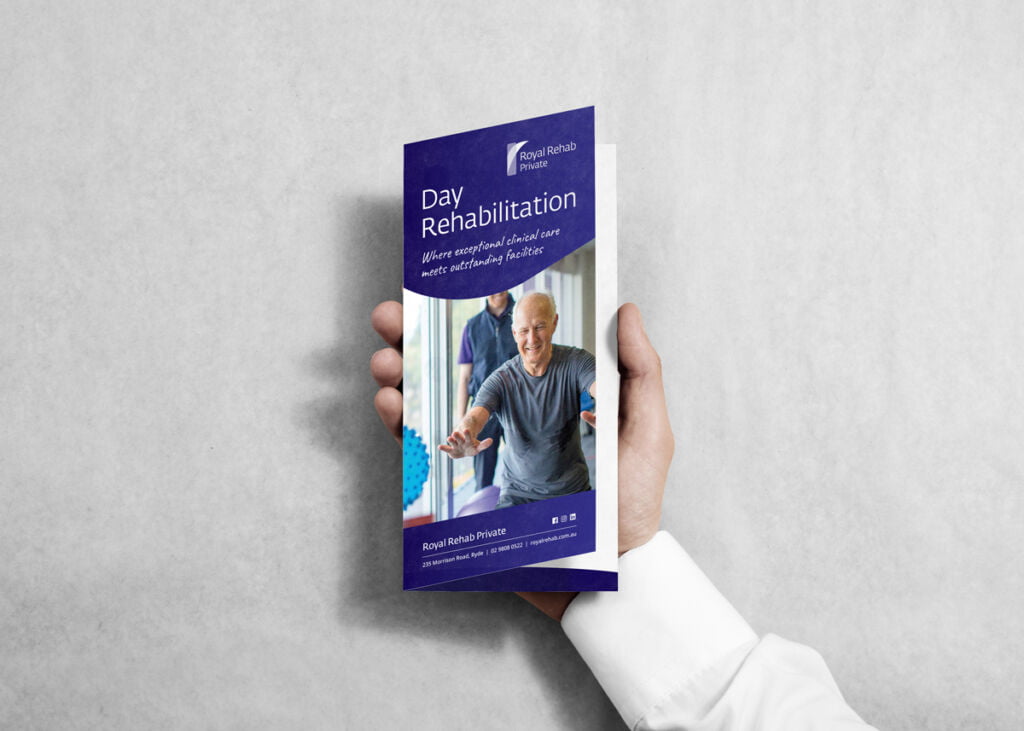 Royal Rehab Private Hospital DL Brochure Flyer Design