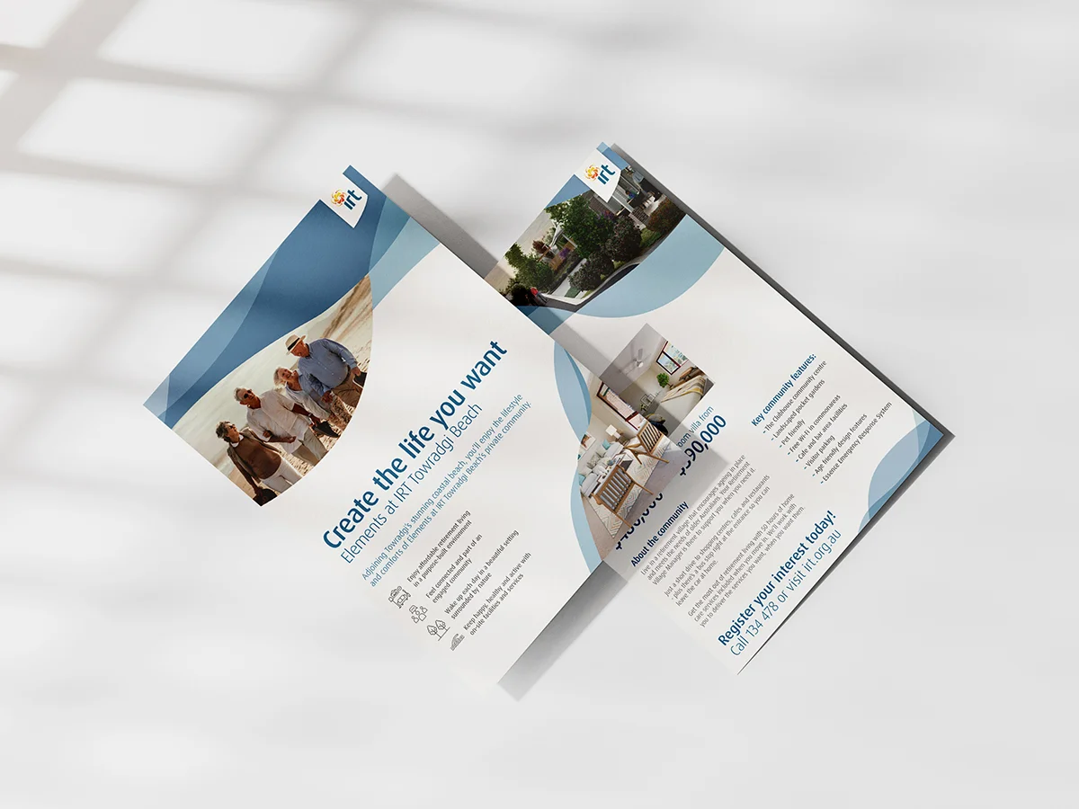Elements at Towradgi Beach Brochure Graphic Design Services By Fresco Creative