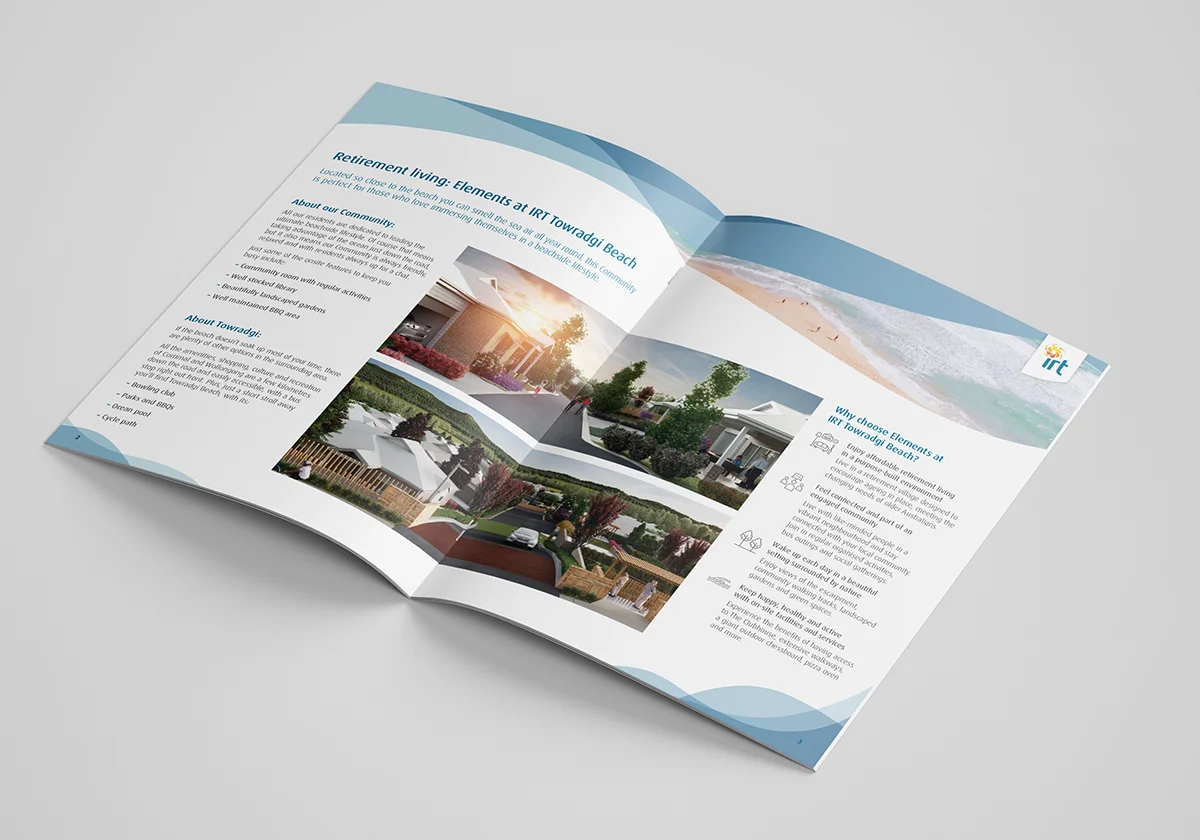 Elements at Towradgi Beach Brochure Graphic Design Services By Fresco Creative