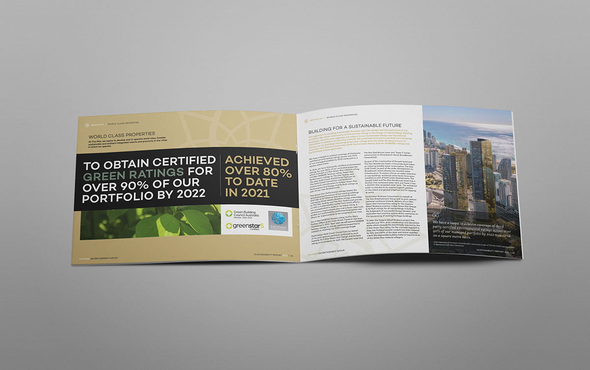 The Star Sustainability Report 2021 Graphic Design Services by Fresco Creative