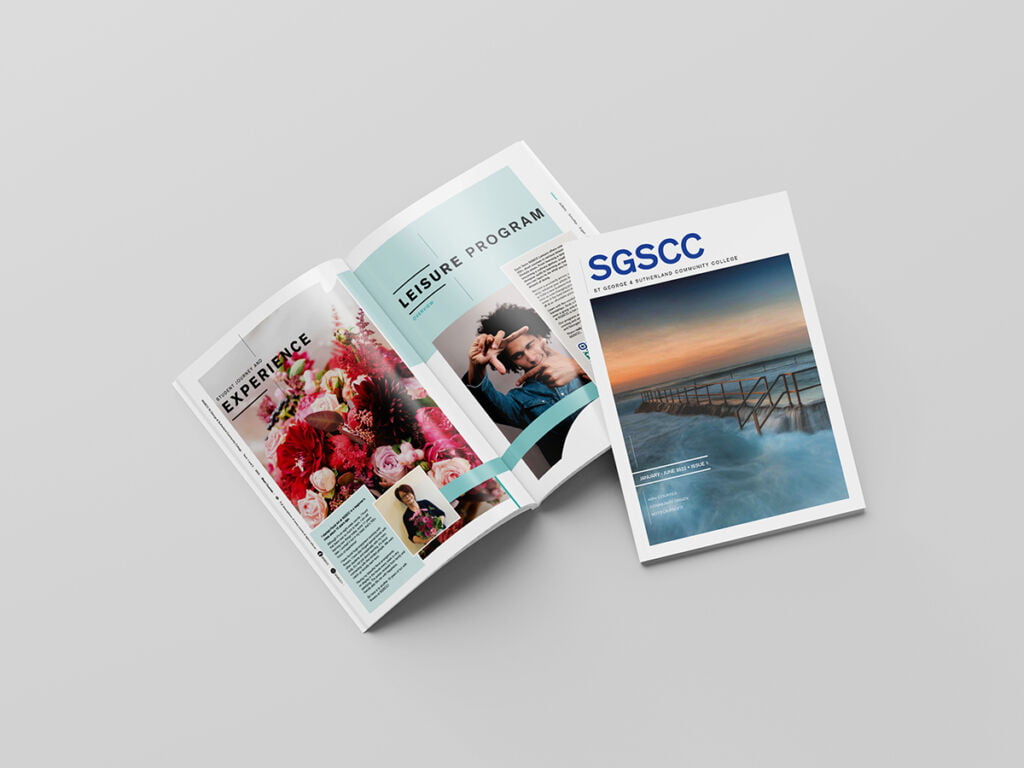 St George & Sutherland Community College Course Brochure Graphic Design Services by Fresco Creative