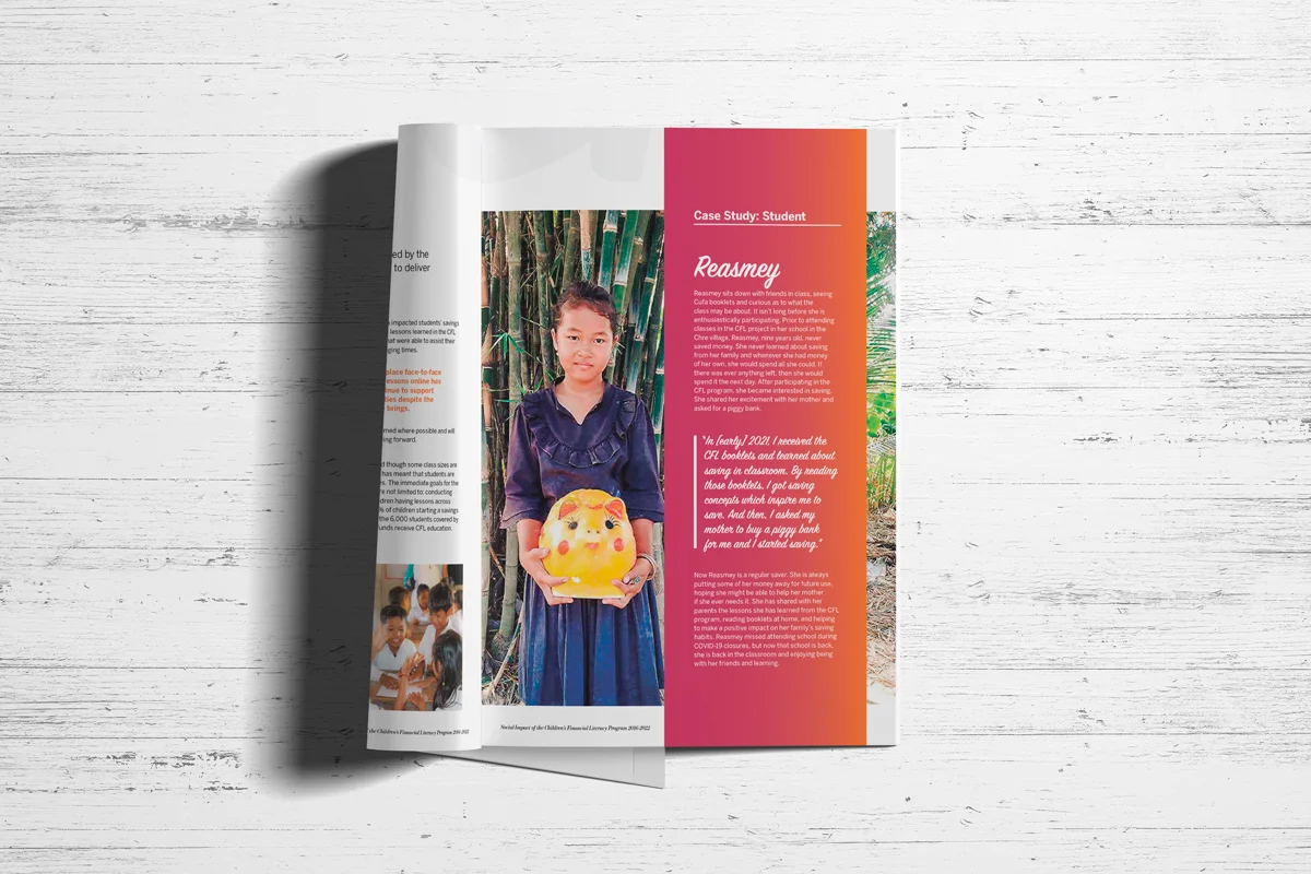 CUFA Report Teachers Mutual Bank Corporate Social Responsibility Initiative Report Design by Fresco Creative