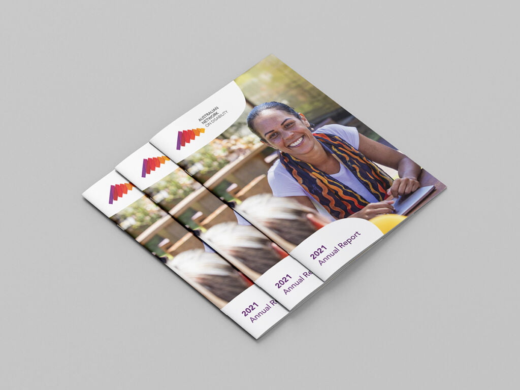 Australian Network On Disability Annual Report Graphic Design Services By Fresco Creative