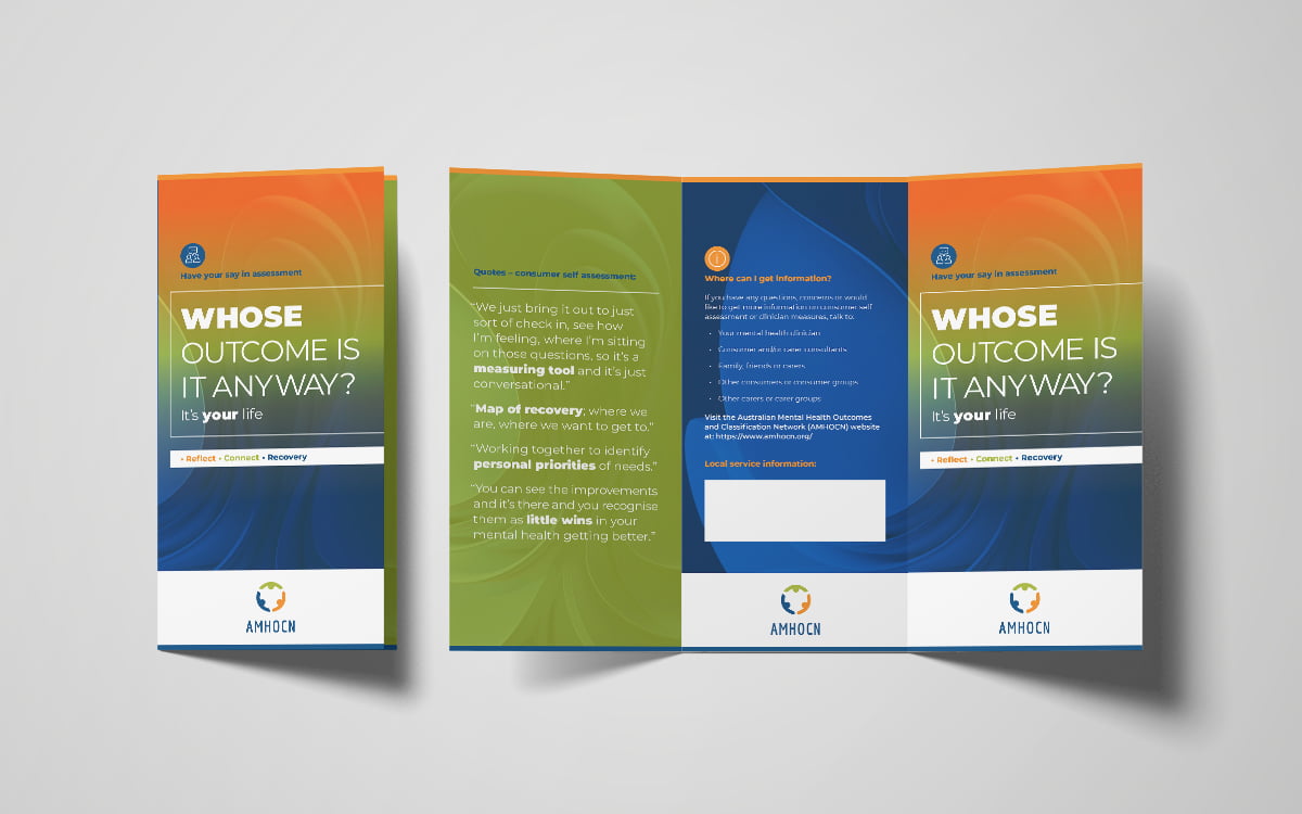 Health Education and Training Institute DL brochure Graphic Design services by Fresco Creative.