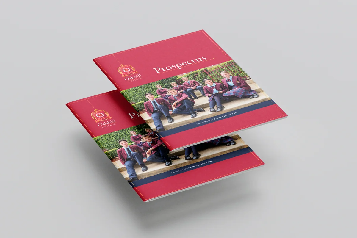 Oakhill College Prospectus Graphic Design Services by Fresco Creative