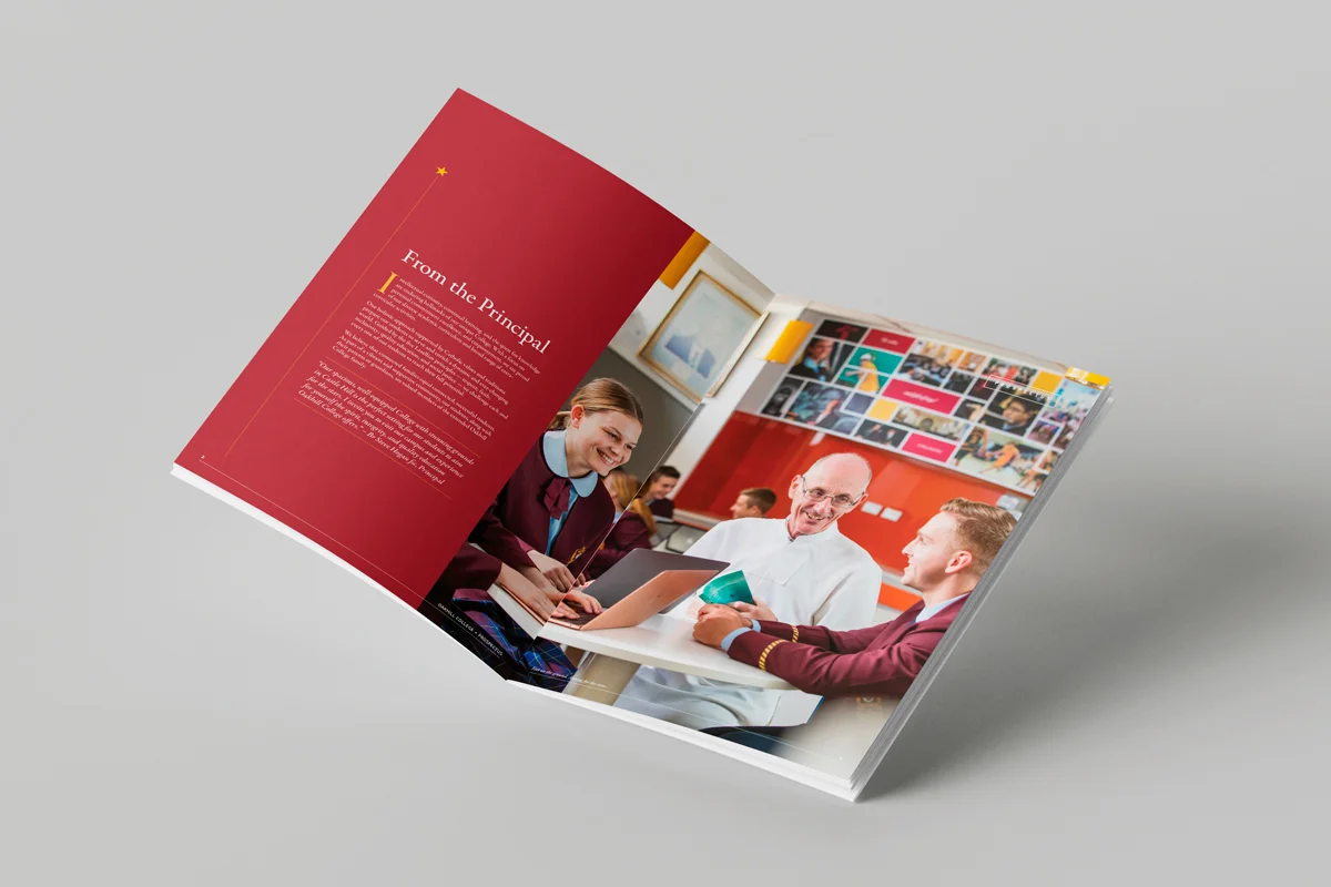 Oakhill College Prospectus Graphic Design Services by Fresco Creative