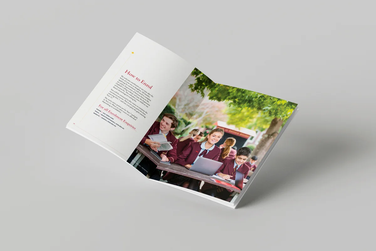 Oakhill College Prospectus Graphic Design Services by Fresco Creative