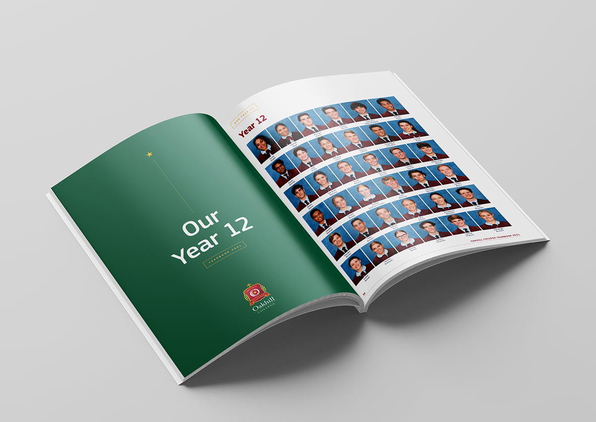 Oakhill College Yearbook 2021 Graphic Design Services By Fresco Creative