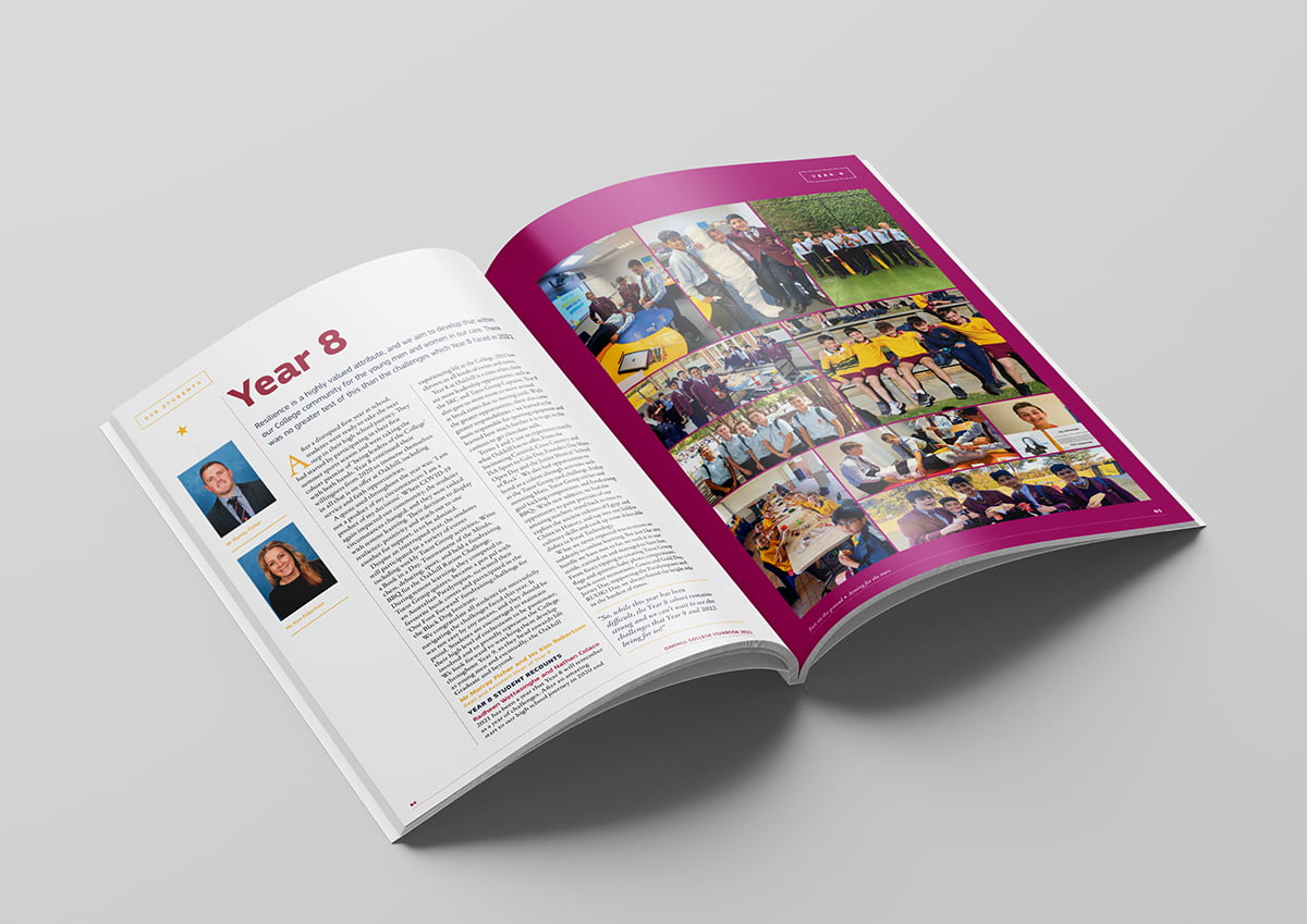 Oakhill College Yearbook 2021 Graphic Design Services By Fresco Creative