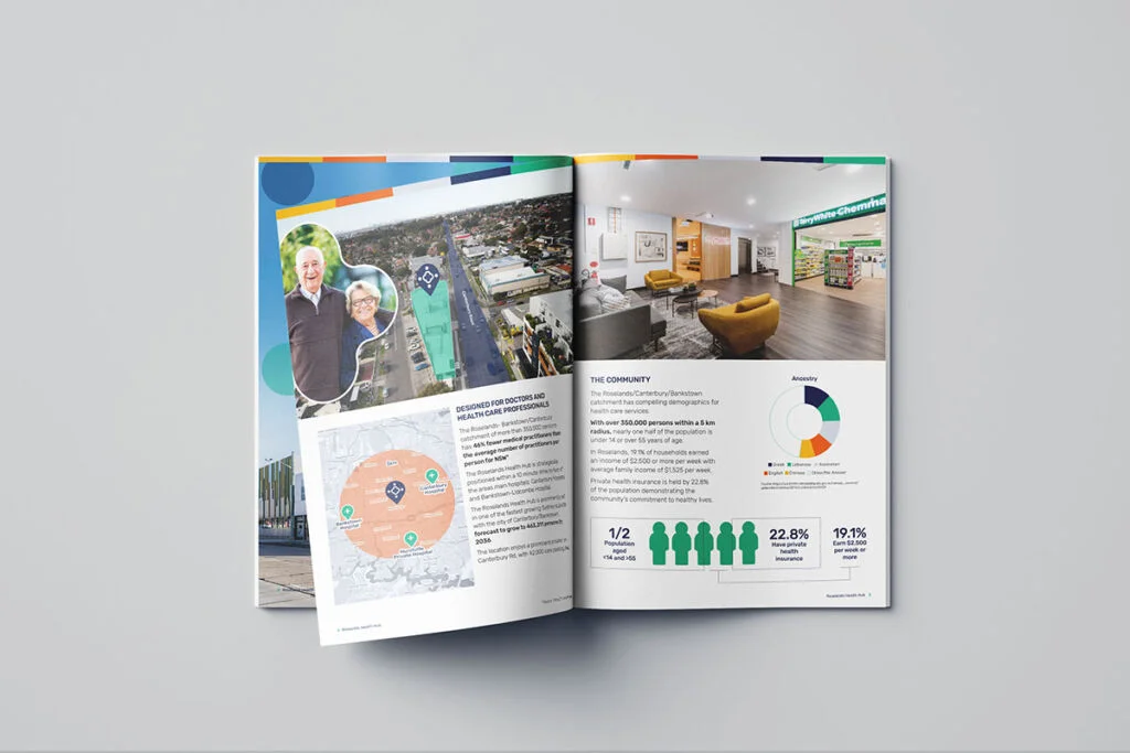 Roselands Health Hub Brochure Graphic Design Services by Fresco Creative