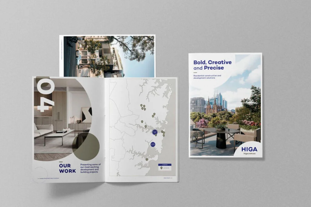 HIGA Company Brochure designed by Fresco Creative