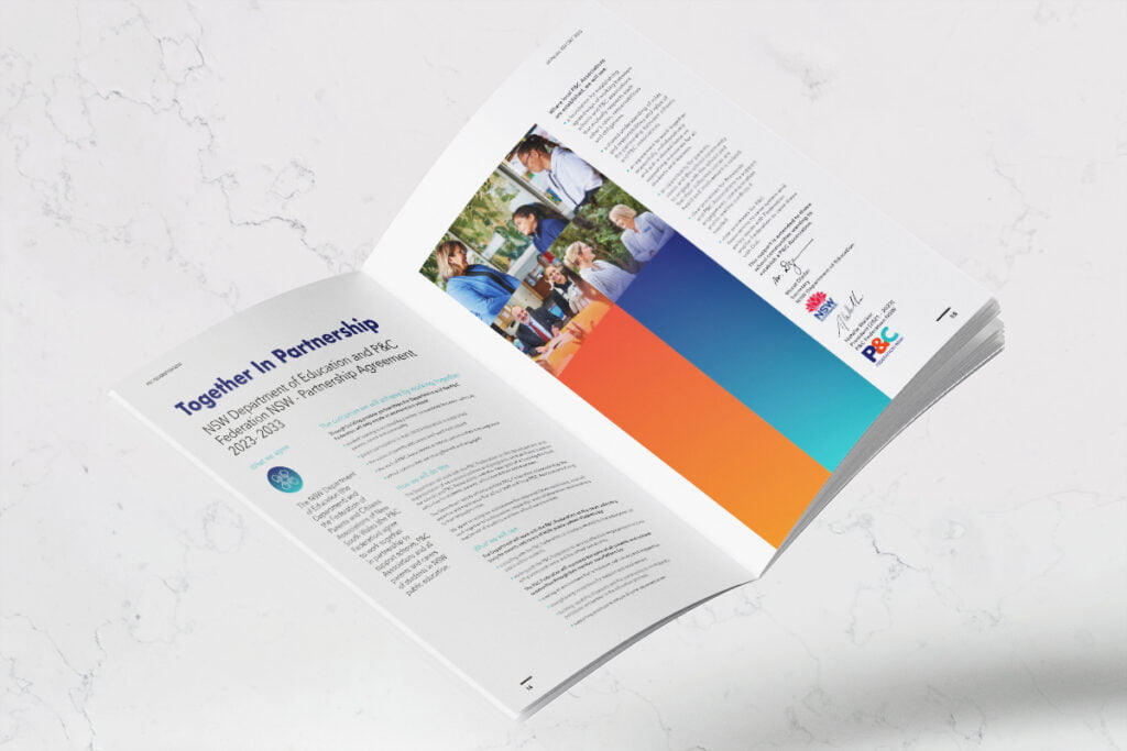 Federation of Parents and Citizens Associations of NSW Annual Report Designed by Fresco Creative