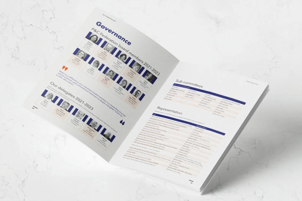 Federation of Parents and Citizens Associations of NSW Annual Report Designed by Fresco Creative