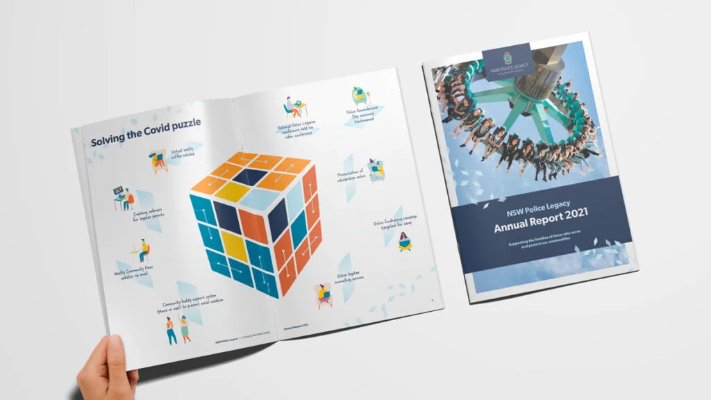 NSW Police Legacy Annual Report Design Fresco Creative Graphic Design