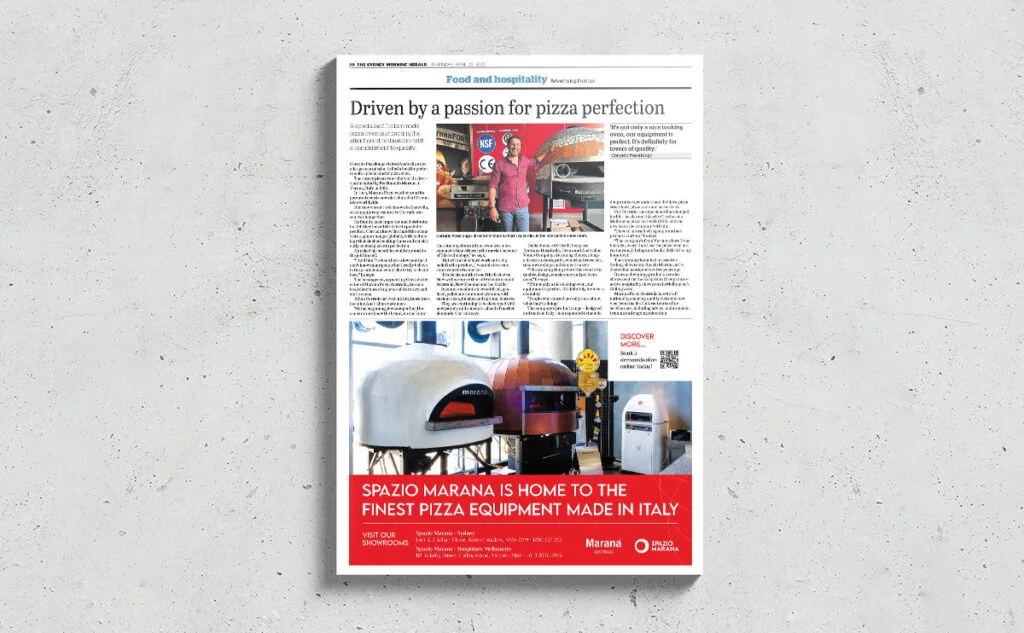 Marana Forni Press Advertising Designed by Fresco Creative