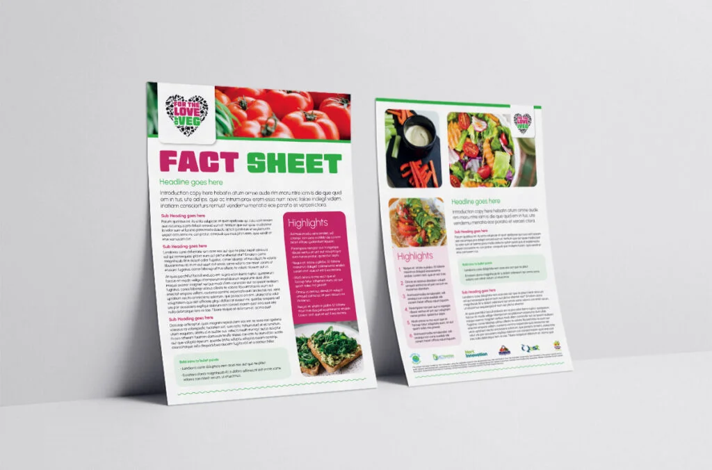 Healthy Kids For The Love Of Vege Various Design By Fresco Creative