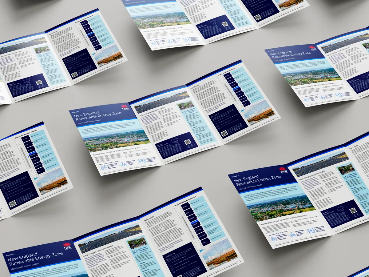 Project Update Brochure for EnergyCo's New England REZ