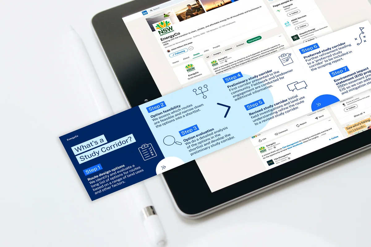 Social Media Tiles for EnergyCo