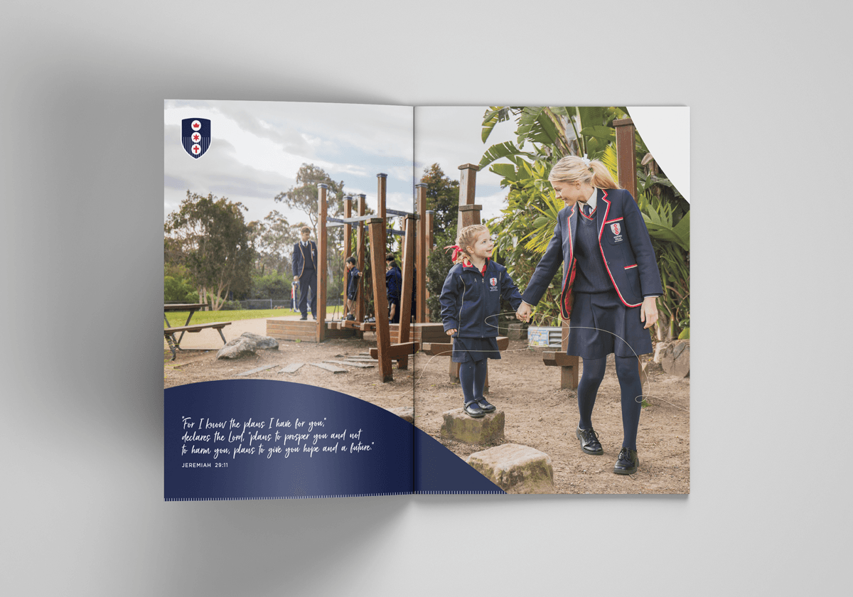 Oxford Falls Grammar School Prospectus Brochure and Folder Design