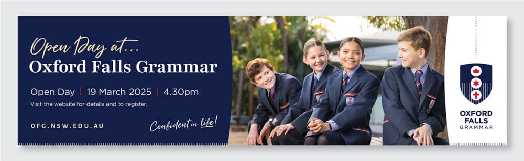 Oxford Falls Grammar Billbard Design