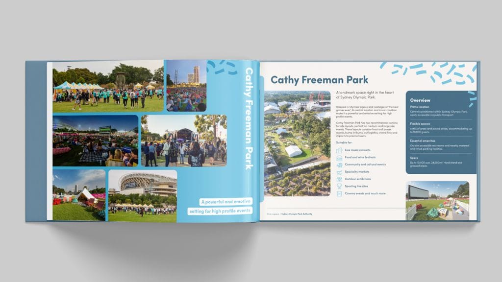 Sydney Olympic Park Authority Hire A Space Brochure