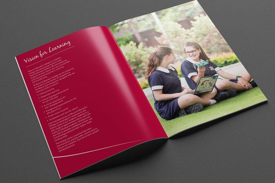 Mount St Benedict College Learning Framework Report Design