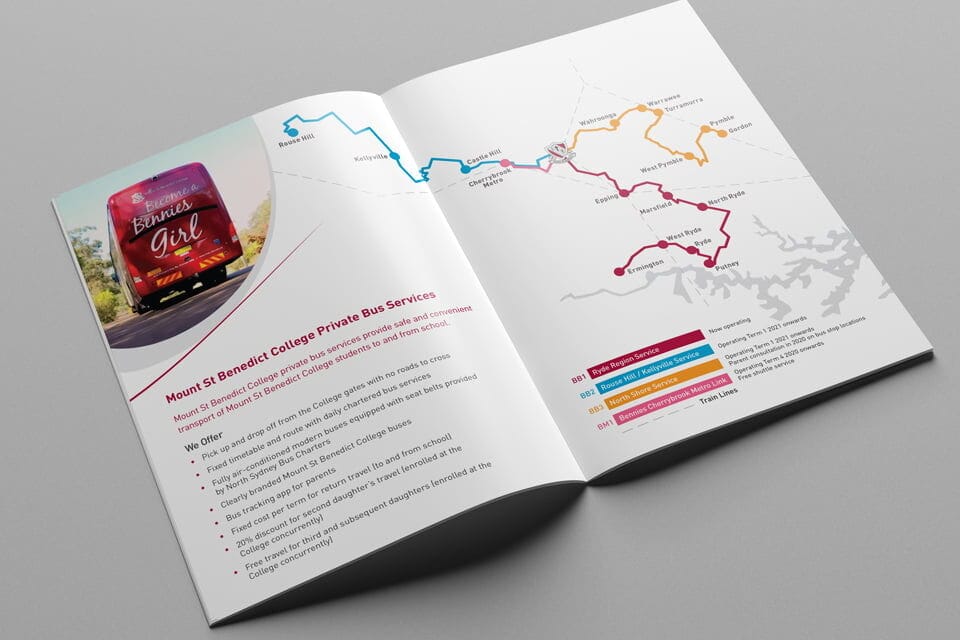 Mount St Benedict College Bus Route A5 Brochure