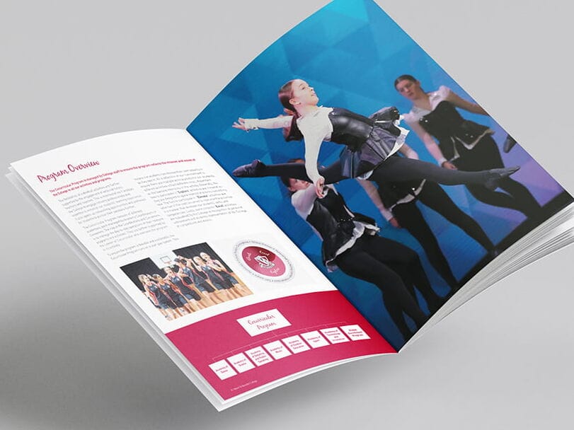 Mount St Benedict College Cocurricular Brochure Graphic Design Services by Fresco Creative